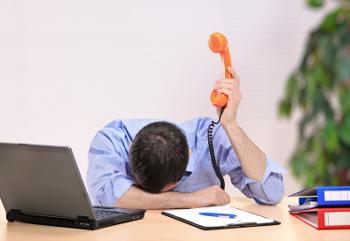 frustrated worker